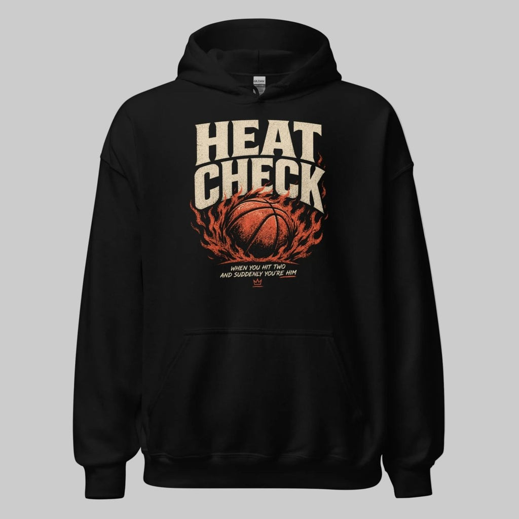 Hoodie "HEAT CHECK" – Basketball Streetwear S–5XL | Black Ursus - Streetwear - size_range | Black Ursus