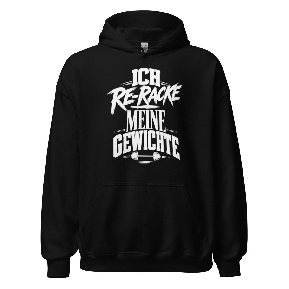 Hoodie "Ich Re-Racke Meine Gewichte" – Gym & Bodybuilding S–5XL | Black Ursus - Streetwear - size_range | Black Ursus