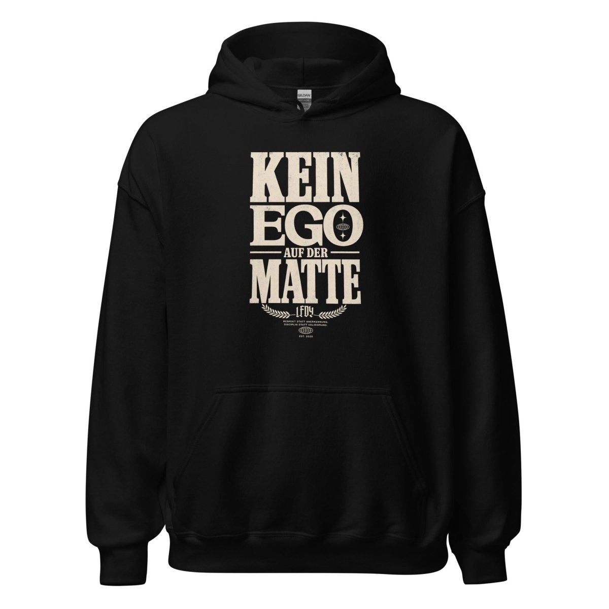 Hoodie "KEIN EGO AUF DER MATTE" – BJJ & Jiu-Jitsu S–5XL | Black Ursus - Streetwear - size_range | Black Ursus