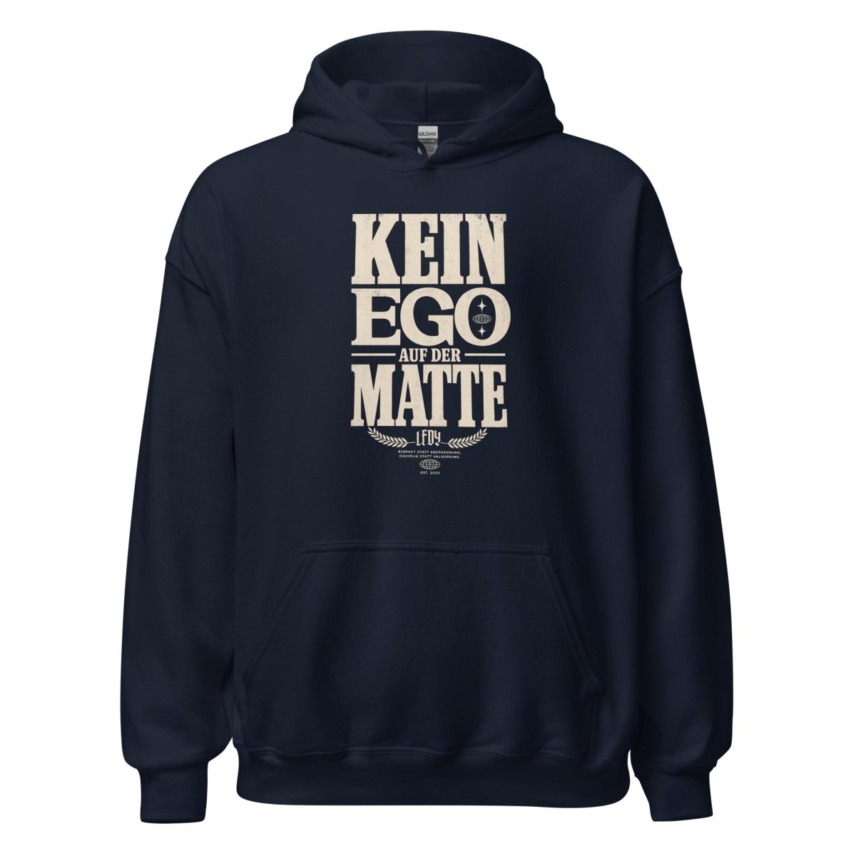 Hoodie "KEIN EGO AUF DER MATTE" – BJJ & Jiu-Jitsu S–5XL | Black Ursus - Streetwear - size_range | Black Ursus