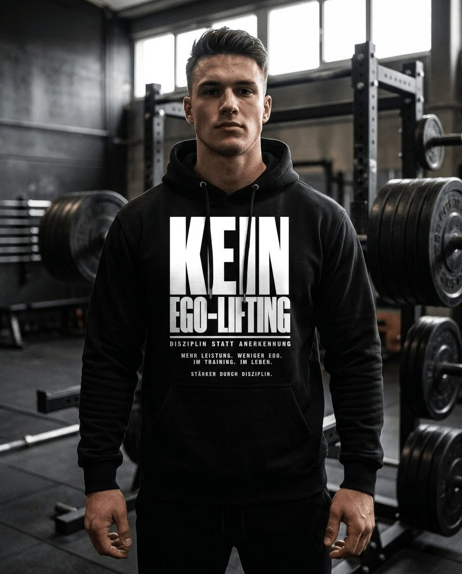 Hoodie "Kein Ego-Lifting" – Gym & Bodybuilding S–5XL | Black Ursus - Streetwear - size_range | Black Ursus