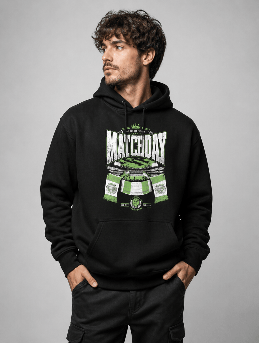 Hoodie "MATCHDAY" – Fußball & Fankurve S–5XL | Black Ursus - Streetwear - size_range | Black Ursus