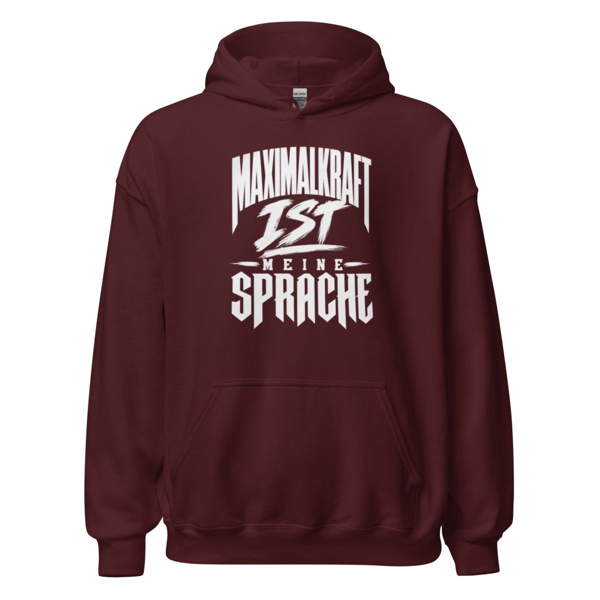 Hoodie "Maximalkraft Ist Meine Sprache" – Gym & Bodybuilding S–5XL | Black Ursus - Streetwear - size_range | Black Ursus
