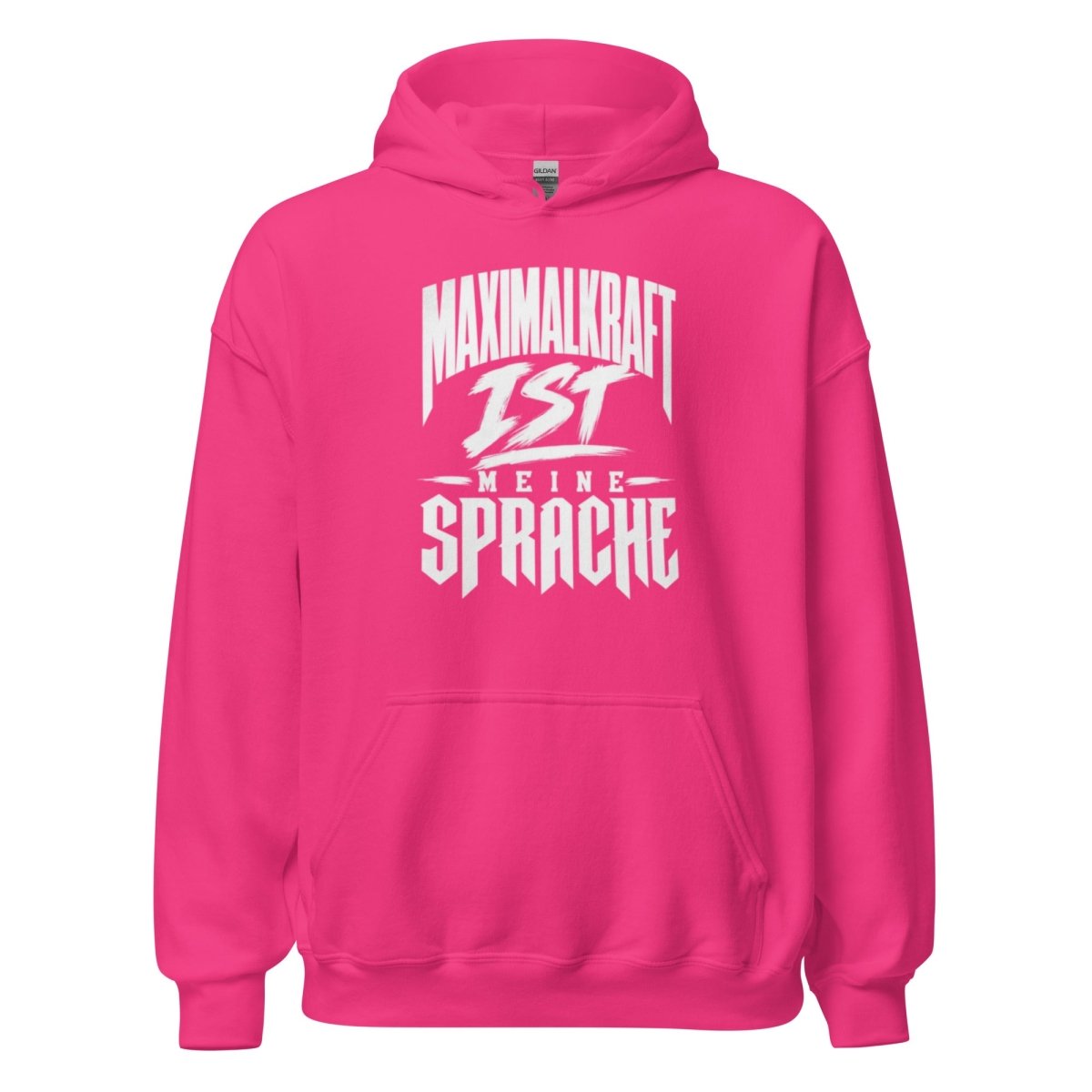 Hoodie "Maximalkraft Ist Meine Sprache" – Gym & Bodybuilding S–5XL | Black Ursus - Streetwear - size_range | Black Ursus