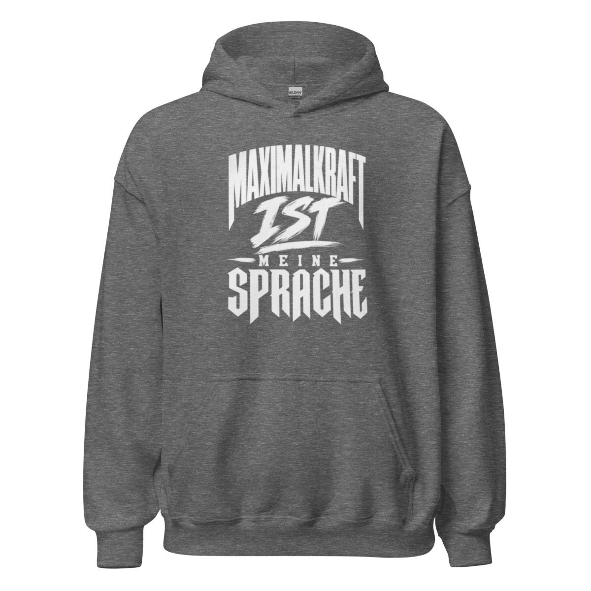 Hoodie "Maximalkraft Ist Meine Sprache" – Gym & Bodybuilding S–5XL | Black Ursus - Streetwear - size_range | Black Ursus