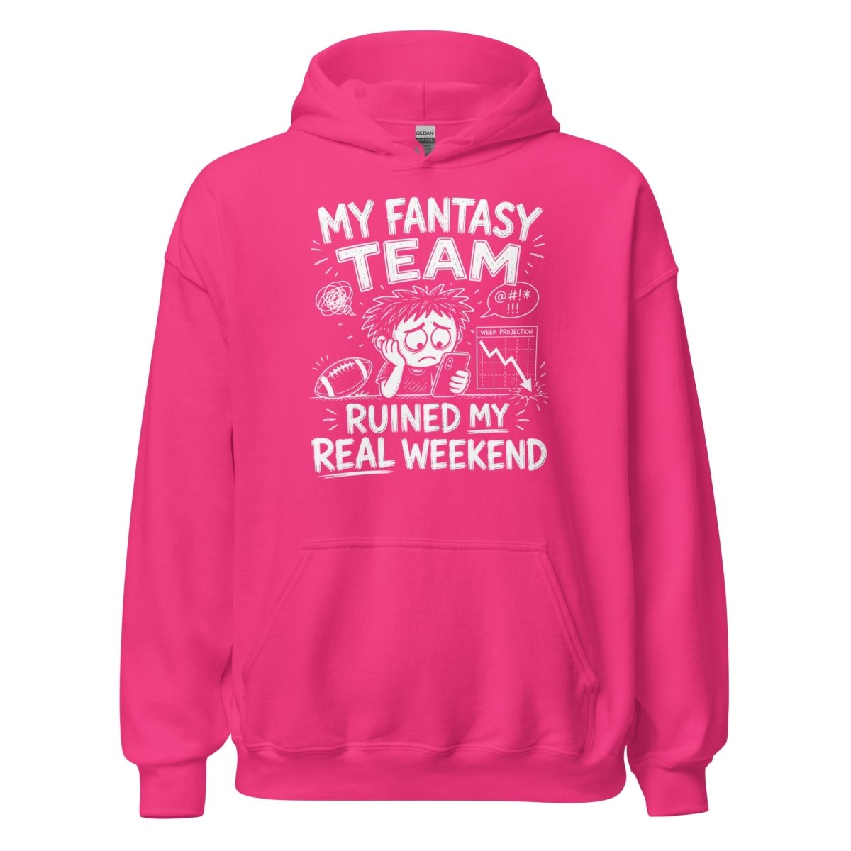 Hoodie "MY FANTASY" – Football Streetwear S–5XL | Black Ursus - Streetwear - size_range | Black Ursus