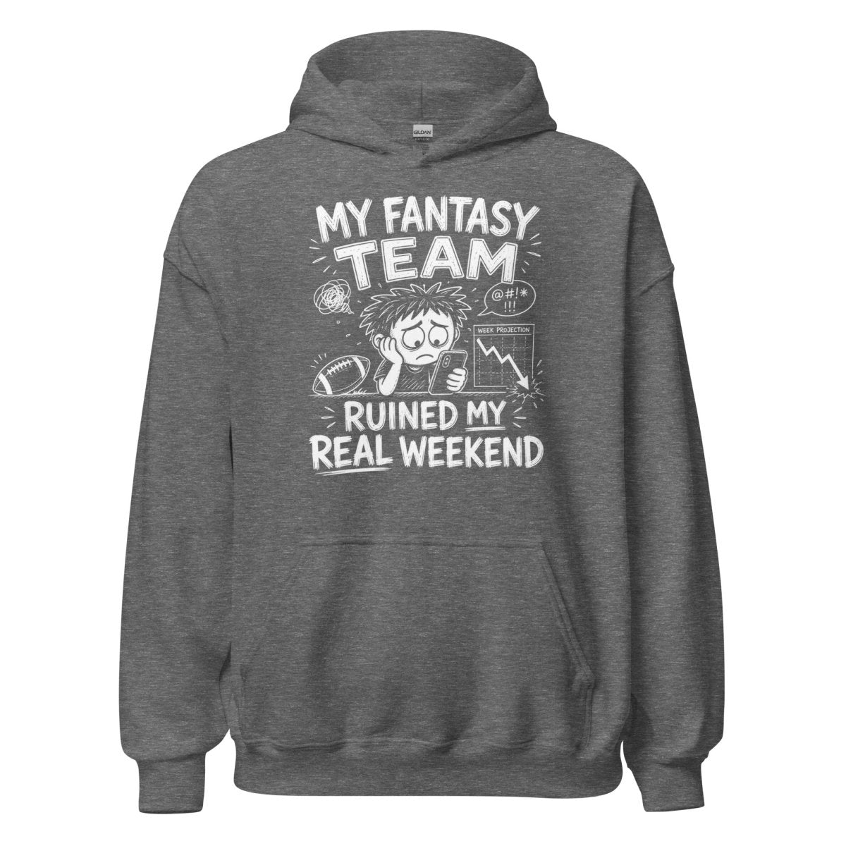 Hoodie "MY FANTASY" – Football Streetwear S–5XL | Black Ursus - Streetwear - size_range | Black Ursus