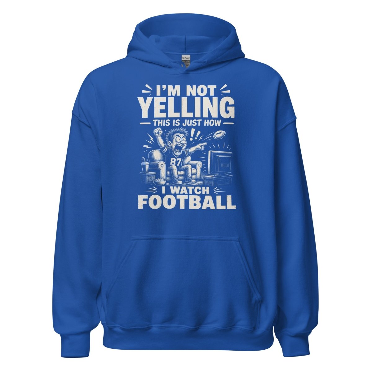 Hoodie "NOT YELLING" – Football Streetwear S–5XL | Black Ursus - Streetwear - size_range | Black Ursus