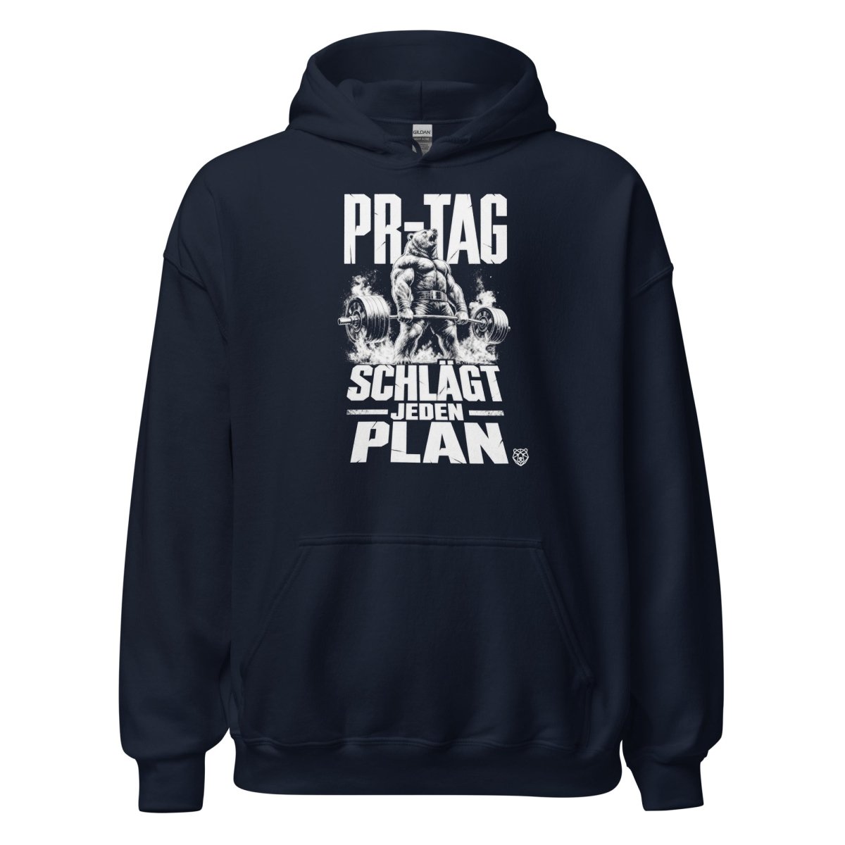 Hoodie "PR-Tag Schlägt Jeden Plan" – Gym & Bodybuilding S–5XL | Black Ursus - Streetwear - S–5XL | Black Ursus