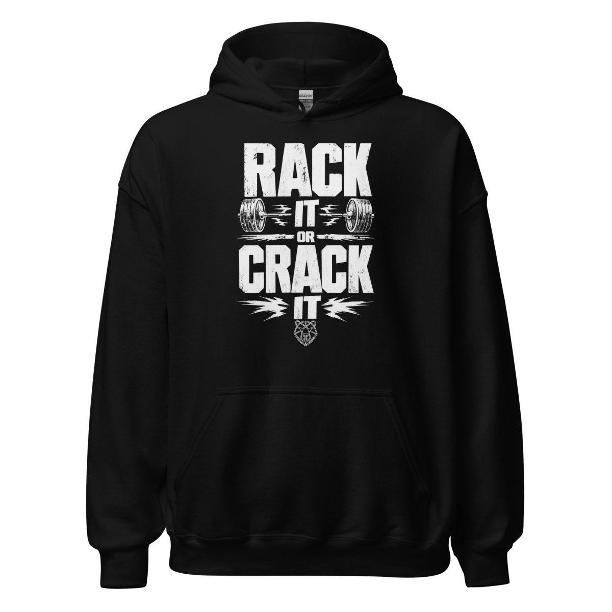 Hoodie "Rack It Or Crack It" – Gym & Bodybuilding S–5XL | Black Ursus - Streetwear - S–5XL | Black Ursus
