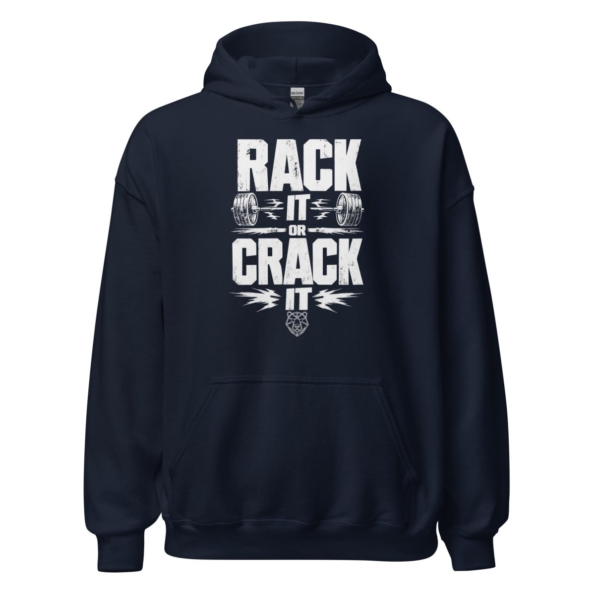Hoodie "Rack It Or Crack It" – Gym & Bodybuilding S–5XL | Black Ursus - Streetwear - S–5XL | Black Ursus