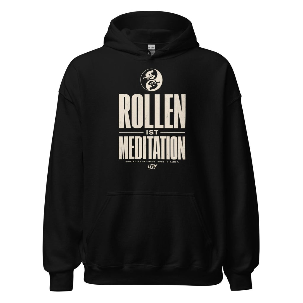 Hoodie "ROLLEN IST MEDITATION" – BJJ & Jiu-Jitsu S–5XL | Black Ursus - Streetwear - size_range | Black Ursus