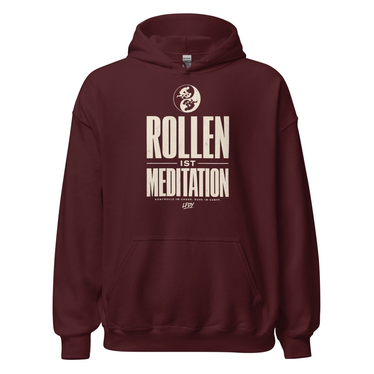 Hoodie "ROLLEN IST MEDITATION" – BJJ & Jiu-Jitsu S–5XL | Black Ursus - Streetwear - size_range | Black Ursus