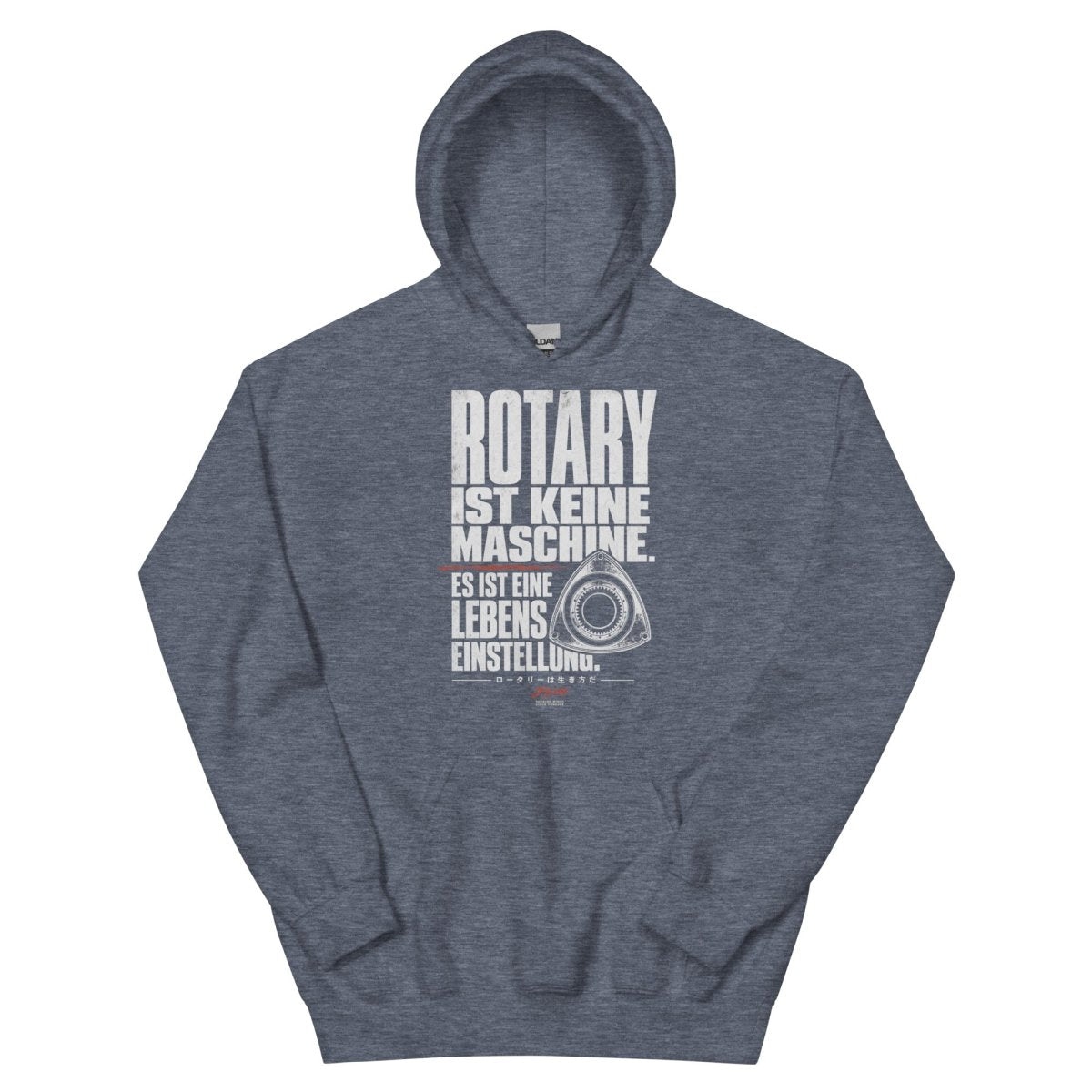 Hoodie "Rotary Lebenseinstellung" – JDM & Japan Streetwear S–5XL | Black Ursus - Streetwear - size_range | Black Ursus