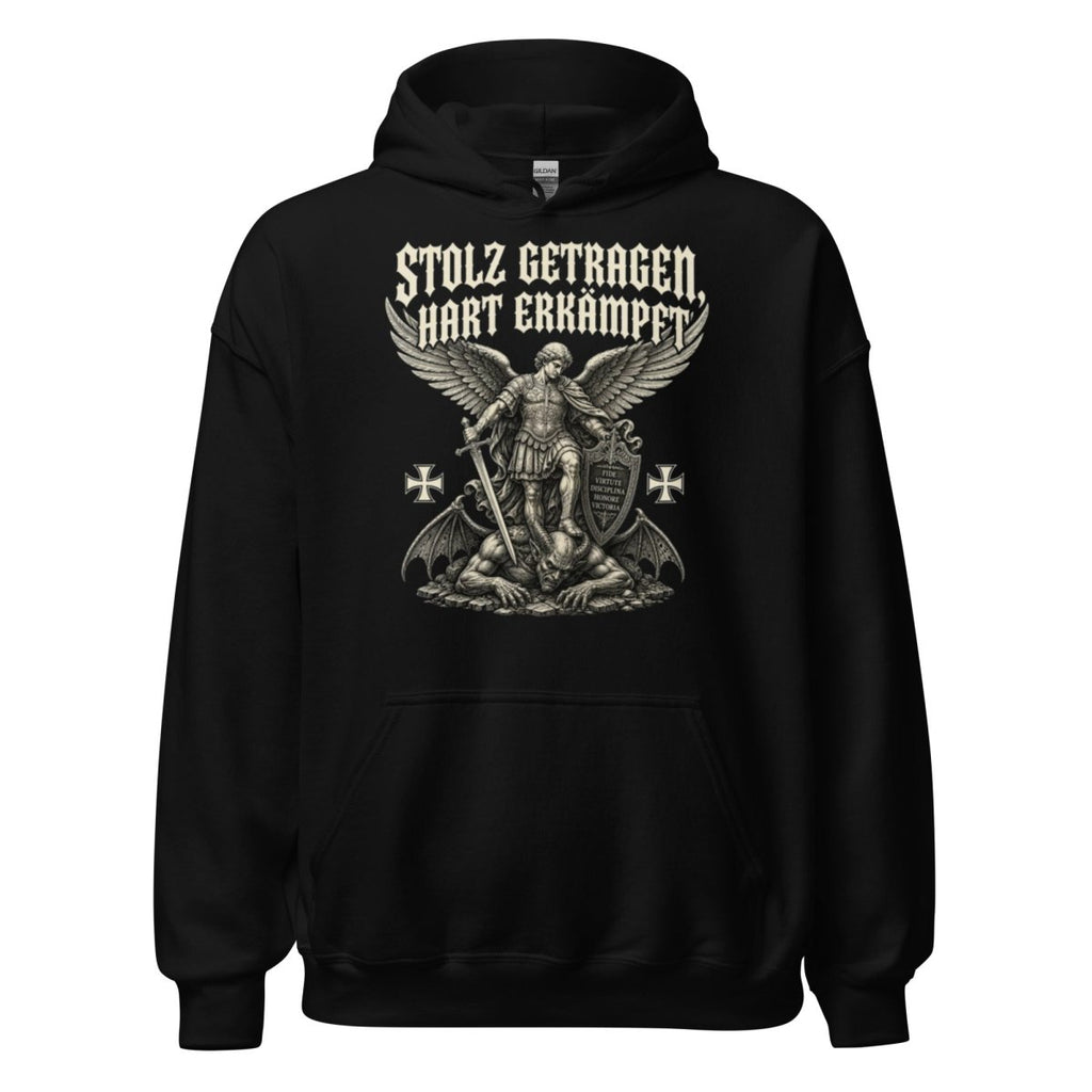 Hoodie "STOLZ GETRAGEN, HART ERKÄMPFT" – BJJ & Jiu-Jitsu S–5XL | Black Ursus - Streetwear - size_range | Black Ursus
