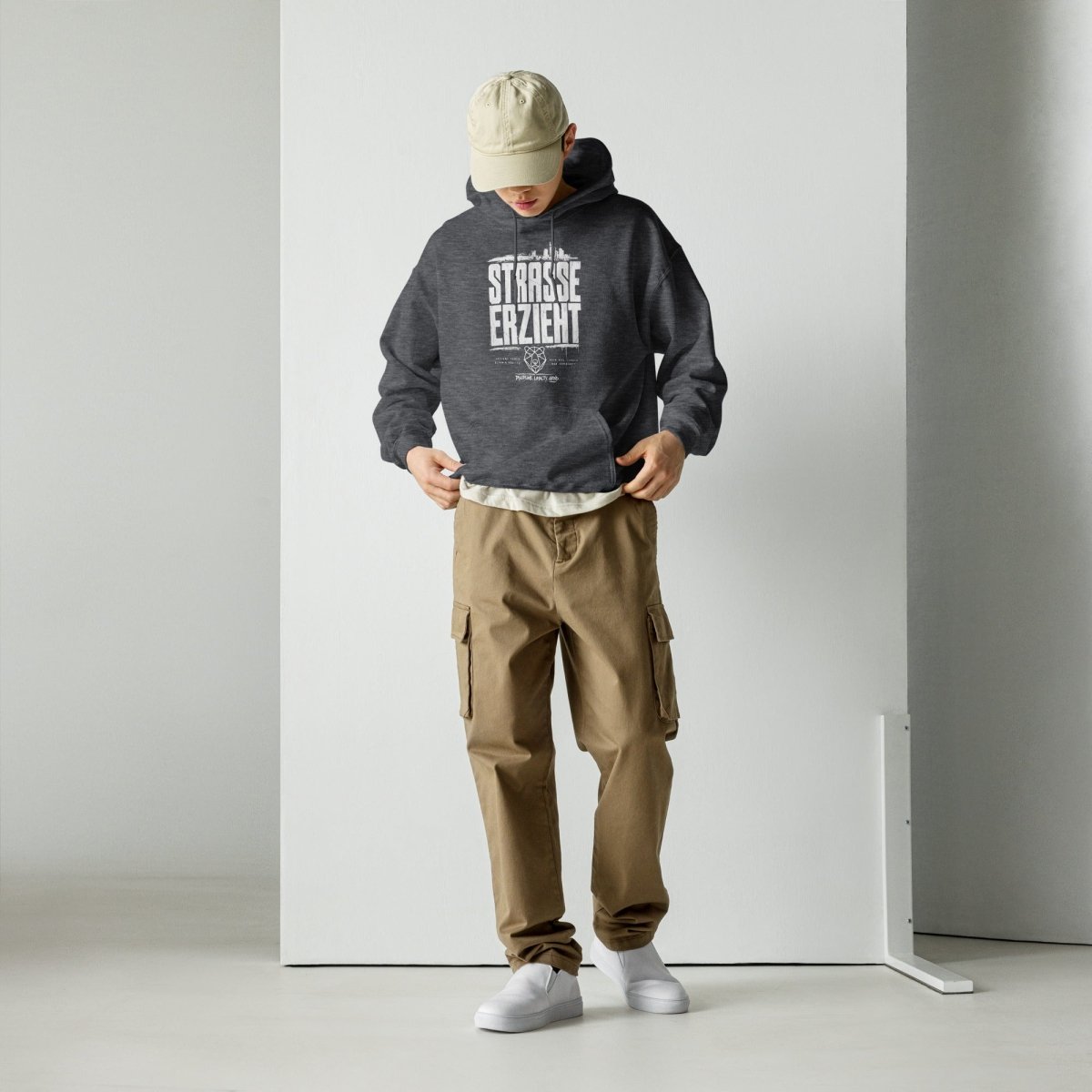 Hoodie "Straße erzieht" – Urban Streetwear S–5XL | Black Ursus - Streetwear - S–5XL | Black Ursus