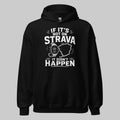 Hoodie "STRAVA" – Running & Laufen S–5XL | Black Ursus - Streetwear - size_range | Black Ursus