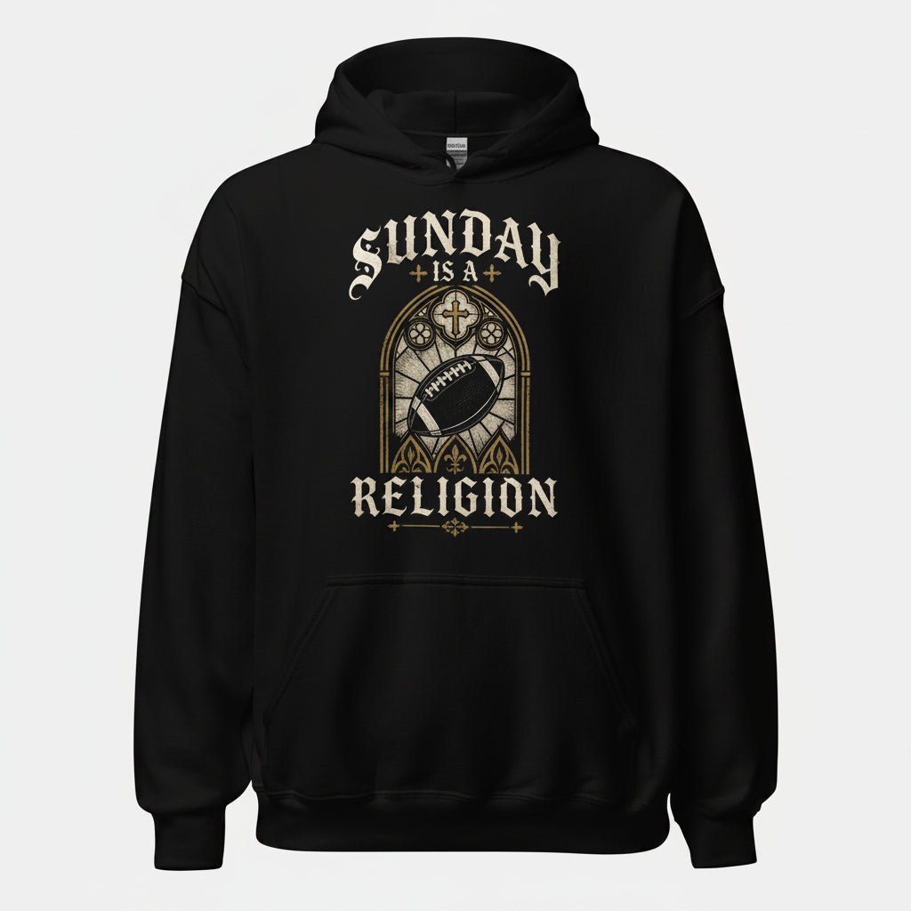 Hoodie "SUNDAY" – Football Streetwear S–5XL | Black Ursus - Streetwear - size_range | Black Ursus