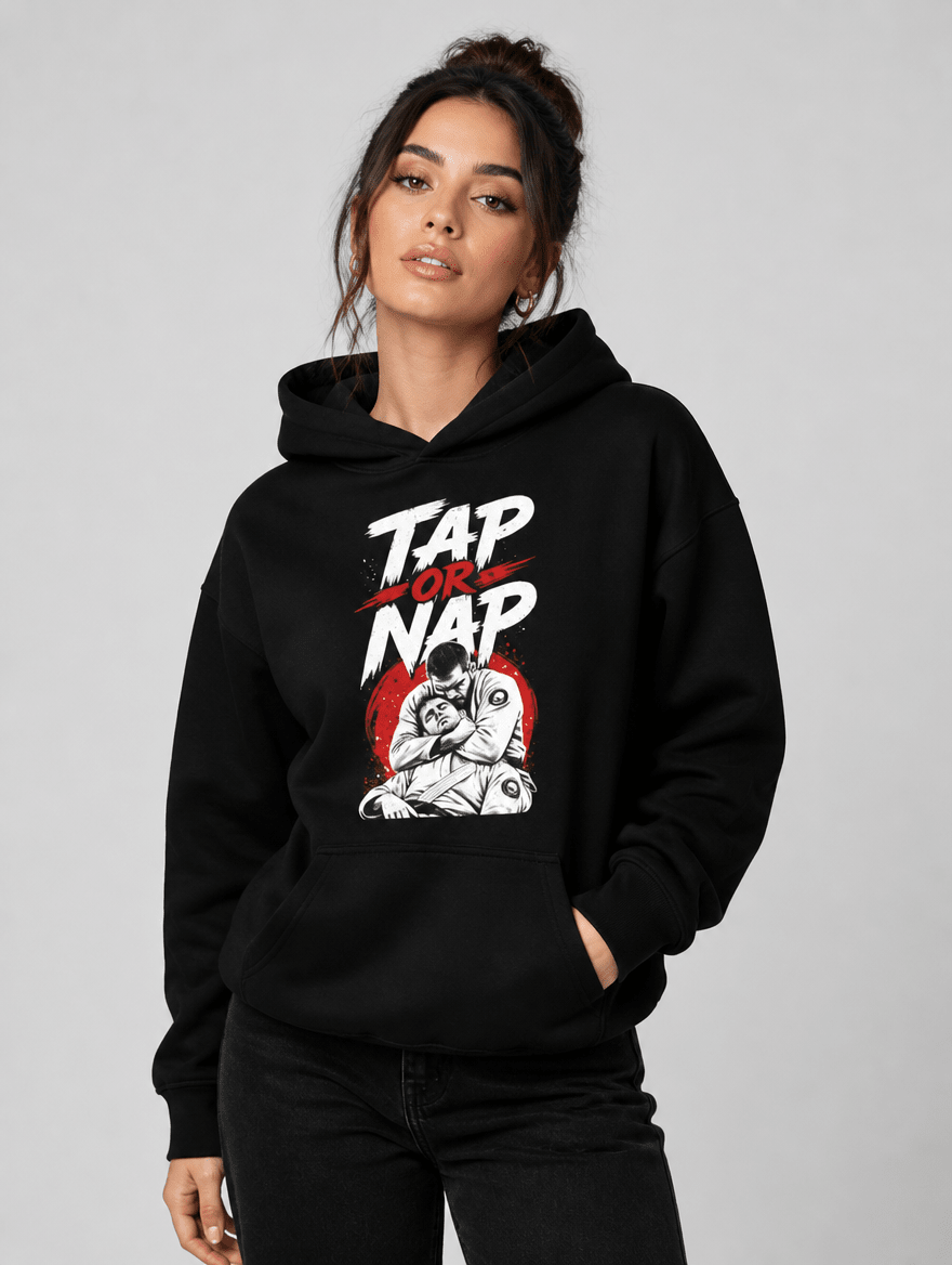 Hoodie "TAP OR NAP" – BJJ & Jiu-Jitsu S–5XL | Black Ursus - Streetwear - size_range | Black Ursus