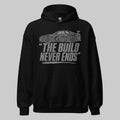 Hoodie "The Build Never Ends" – Gym & Bodybuilding S–5XL | Black Ursus - Streetwear - size_range | Black Ursus