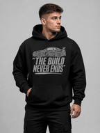 Hoodie "The Build Never Ends" – Gym & Bodybuilding S–5XL | Black Ursus - Streetwear - size_range | Black Ursus