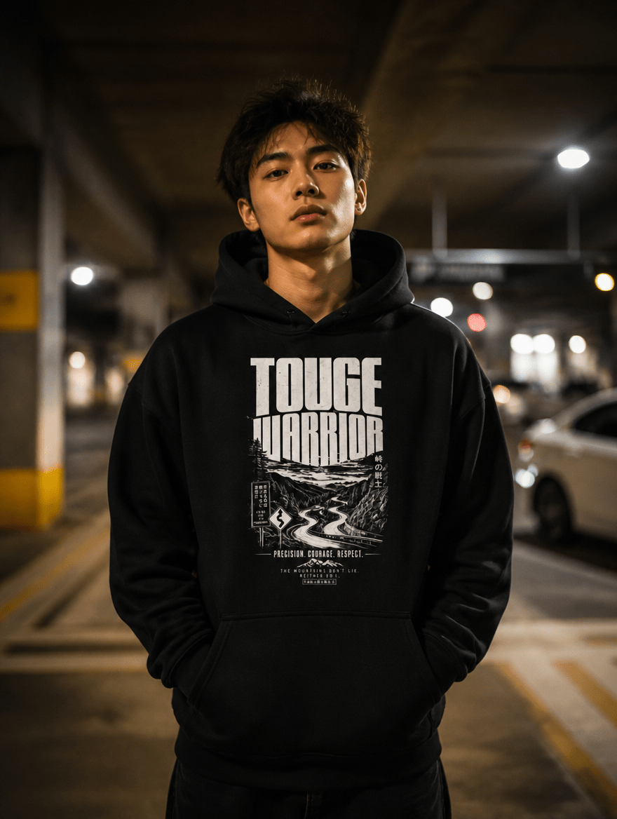 Hoodie "Touge" – JDM & Japan Streetwear S–5XL | Black Ursus - Streetwear - size_range | Black Ursus