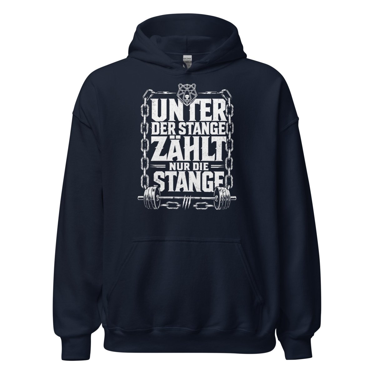 Hoodie "Unter der Stange zählt nur die Stange" – Gym & Bodybuilding S–5XL | Black Ursus - Streetwear - S–5XL | Black Ursus