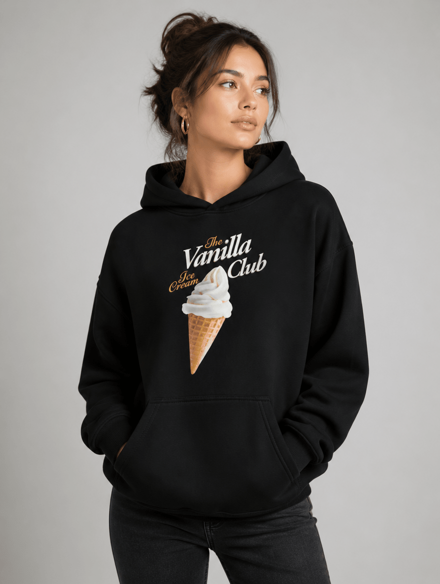 Hoodie "Vanilla Club" – Urban Streetwear S–5XL | Black Ursus - Streetwear - size_range | Black Ursus