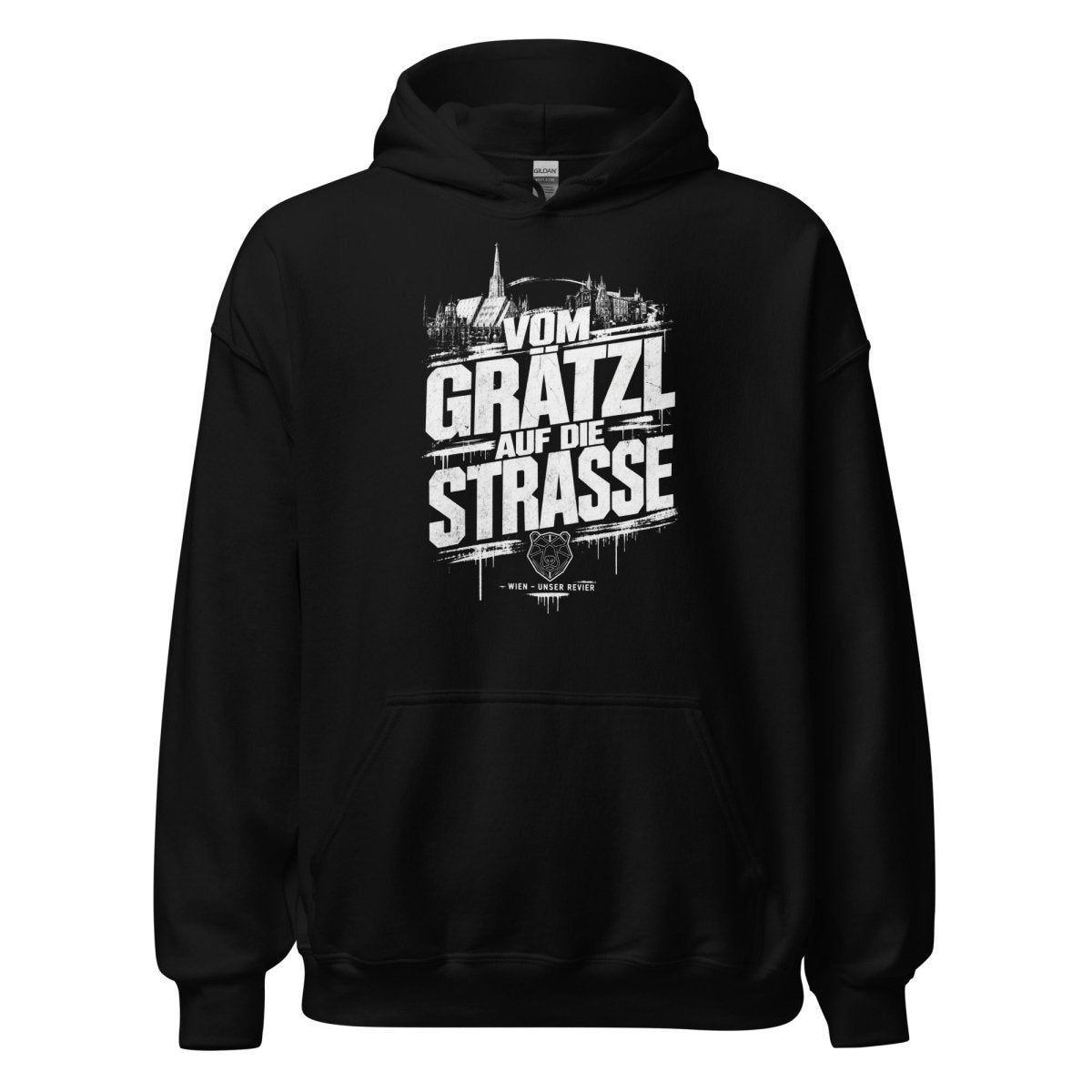 Hoodie "Vom Grätzl auf die Straße" – Urban Streetwear S–5XL | Black Ursus - Streetwear - S–5XL | Black Ursus