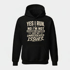 Hoodie "YES I RUN" – Running & Laufen S–5XL | Black Ursus - Streetwear - size_range | Black Ursus