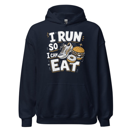 I Run So I Can Eat – Running Hoodie | Unisex S–5XL | Black Ursus - Streetwear - size_range | Black Ursus