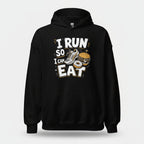 I Run So I Can Eat – Running Hoodie | Unisex S–5XL | Black Ursus - Streetwear - size_range | Black Ursus