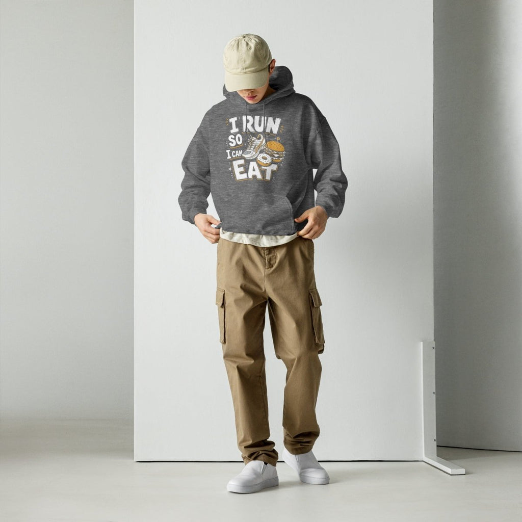 I Run So I Can Eat – Running Hoodie | Unisex S–5XL | Black Ursus - Streetwear - size_range | Black Ursus
