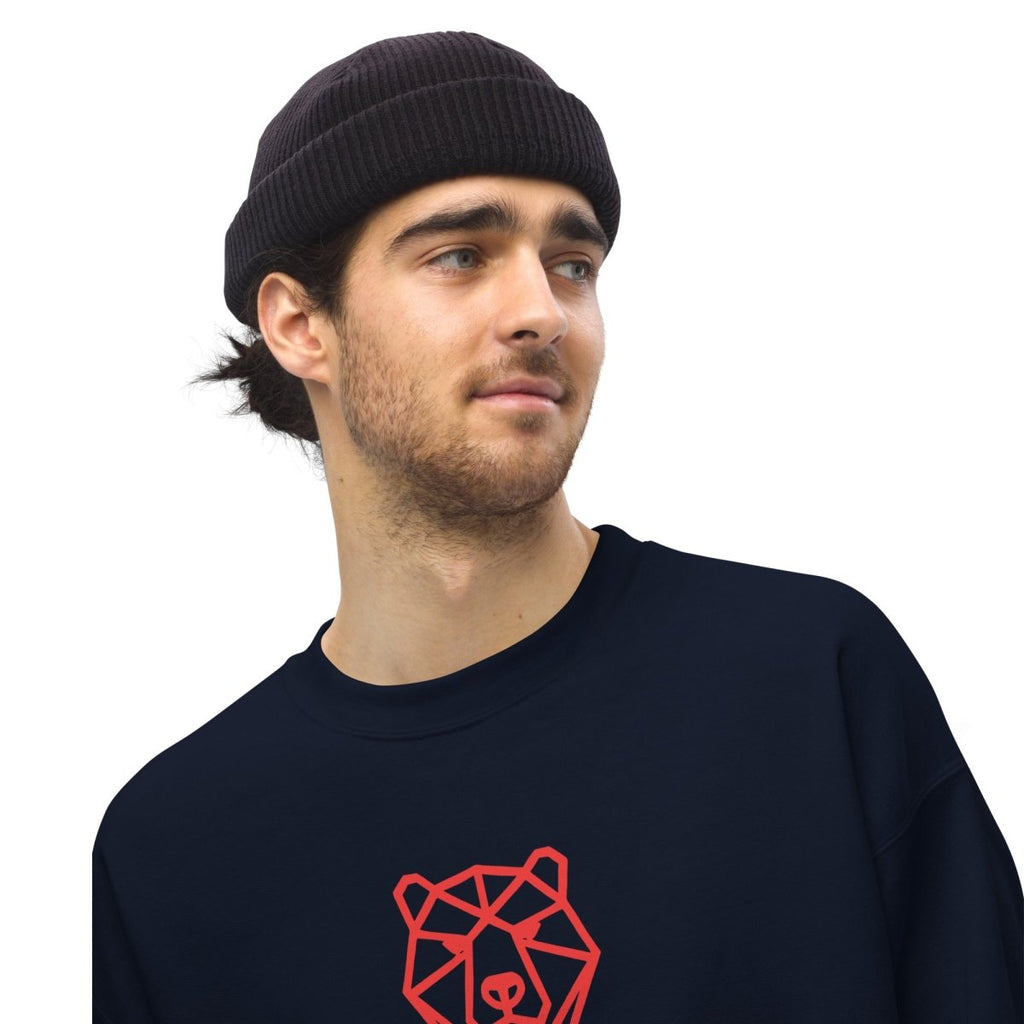 NOBODY CARES. WORK HARDER. Unisex Swearshirt - Streetwear - size_range | Black Ursus