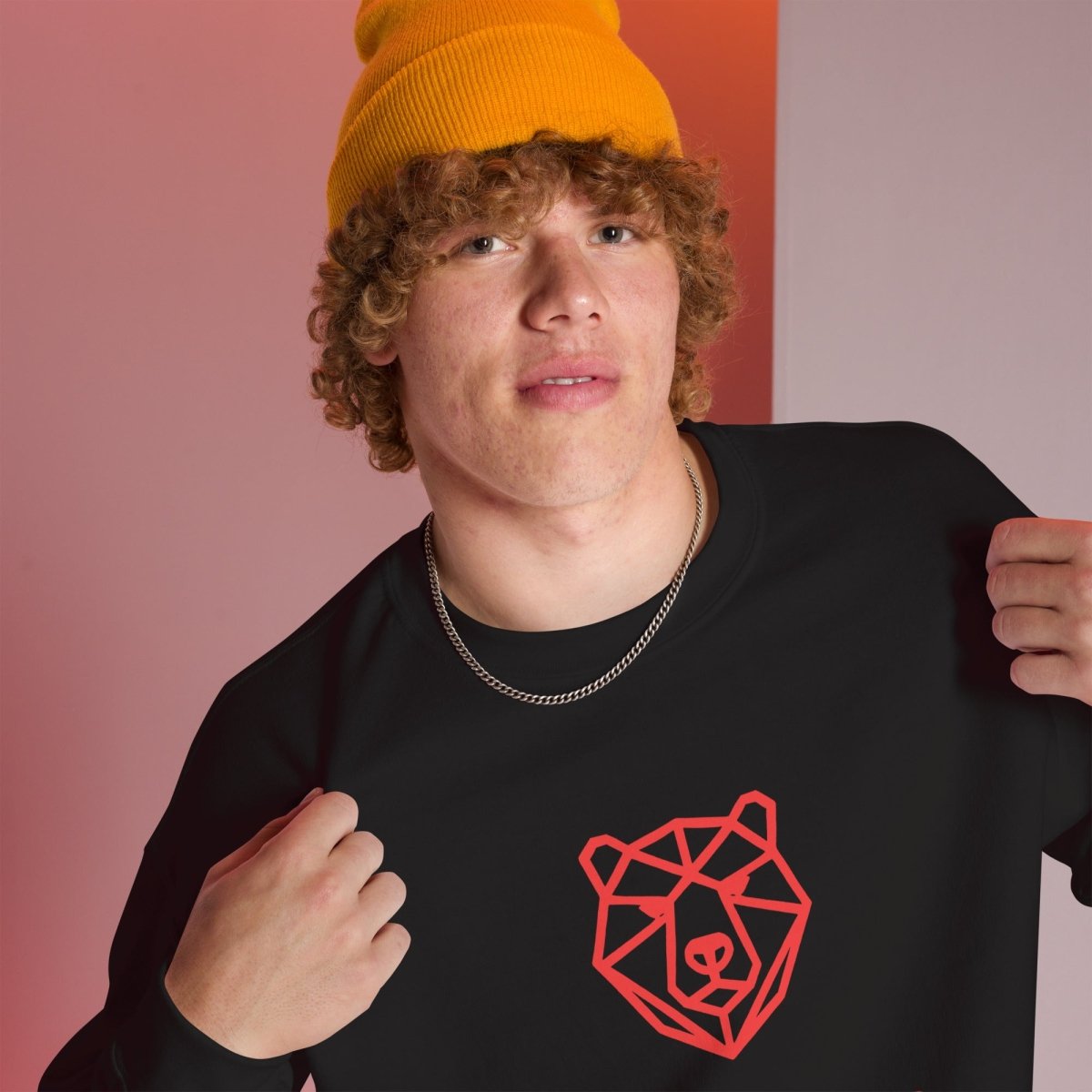 NOBODY CARES. WORK HARDER. Unisex Swearshirt - Black Ursus | Urban Streetwear