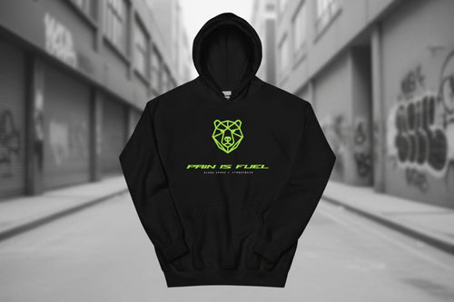 PAIN IS FUEL Unisex Hoodie - Streetwear - size_range | Black Ursus