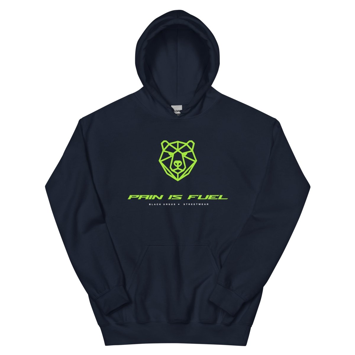 PAIN IS FUEL Unisex Hoodie - Streetwear - size_range | Black Ursus