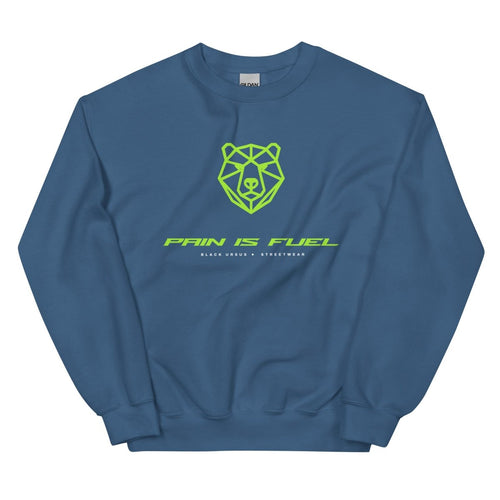 PAIN IS FUEL Unisex Sweatshirt - Streetwear - size_range | Black Ursus