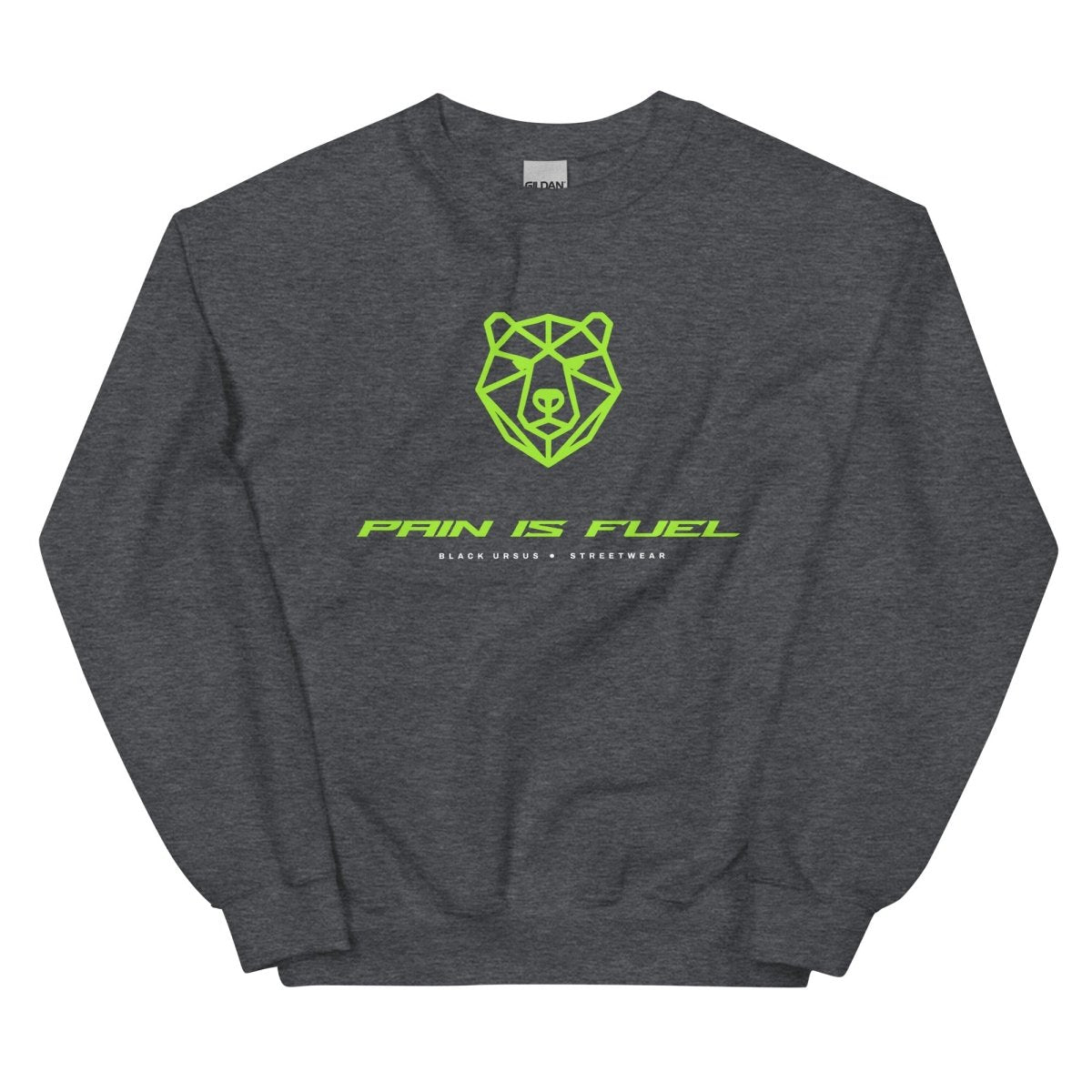 PAIN IS FUEL Unisex Sweatshirt - Black Ursus | Urban Streetwear