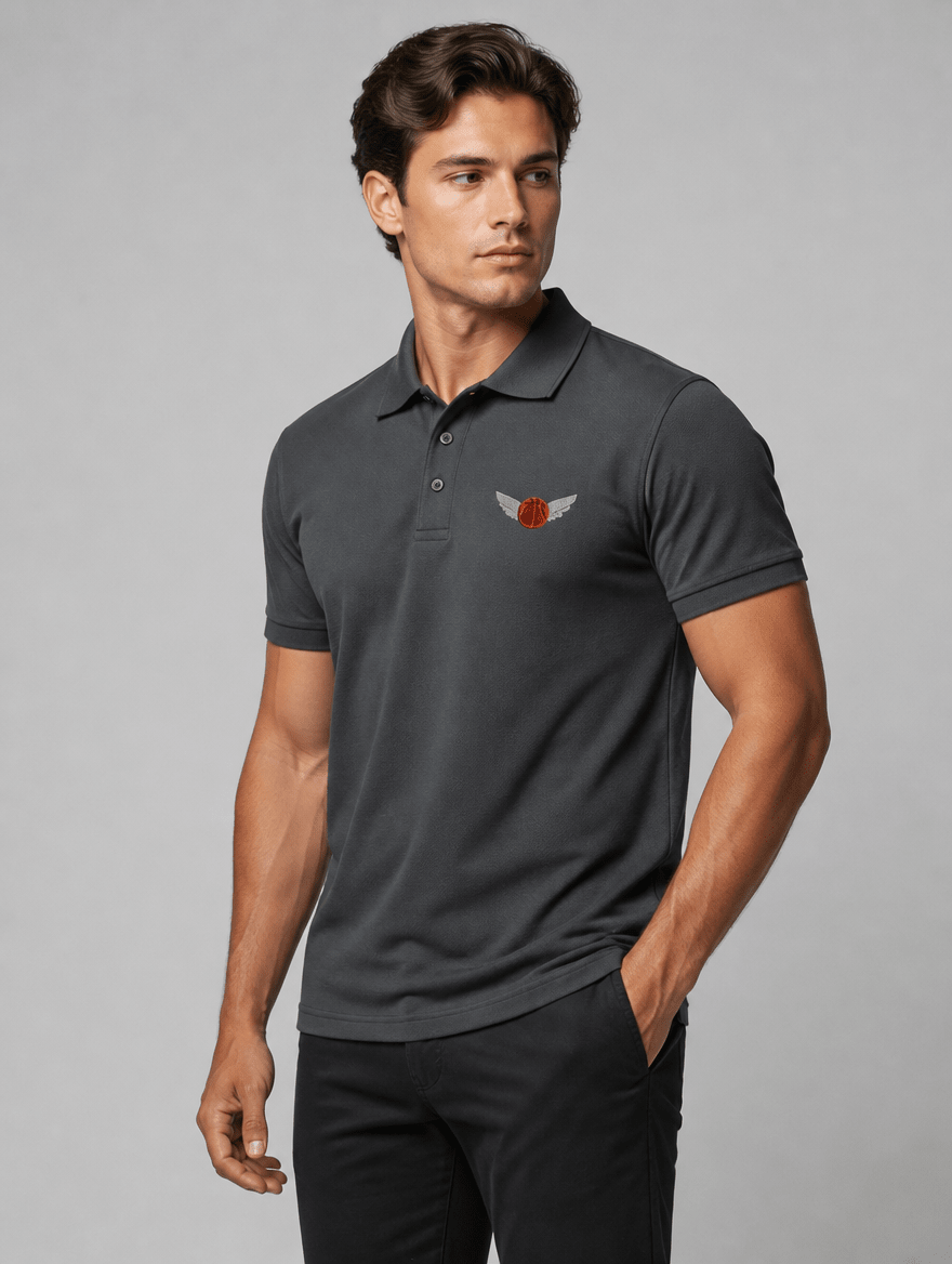 Polo "Flying Basketball" – Basketball Streetwear S–5XL | Black Ursus - Streetwear - size_range | Black Ursus