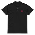 Premium Polo Shirt "Black Ursus" – Piqué, Logo - Stick Magenta, S–5XL - Streetwear - size_range | Black Ursus
