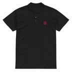Premium Polo Shirt "Black Ursus" – Piqué, Logo - Stick Magenta, S–5XL - Streetwear - size_range | Black Ursus
