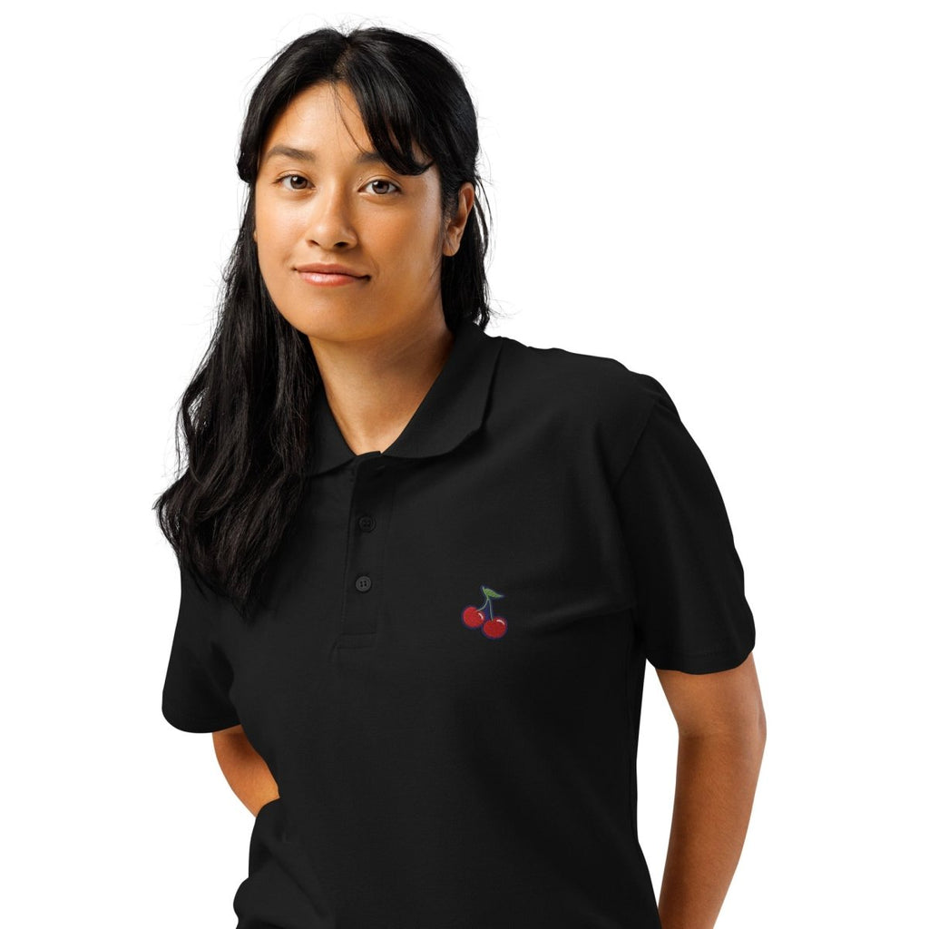 Polo Shirt "Cherry" – Premium Stick, Unisex S–5XL | Black Ursus - Streetwear - size_range | Black Ursus