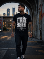 T-Shirt "Straße erzieht" – Urban Streetwear S–5XL | Black Ursus