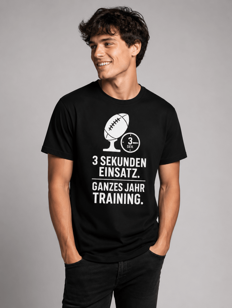 T-Shirt "3 Sek." – Gym & Bodybuilding S–5XL | Black Ursus - Streetwear - size_range | Black Ursus