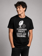 T-Shirt "3 Sek." – Gym & Bodybuilding S–5XL | Black Ursus - Streetwear - size_range | Black Ursus