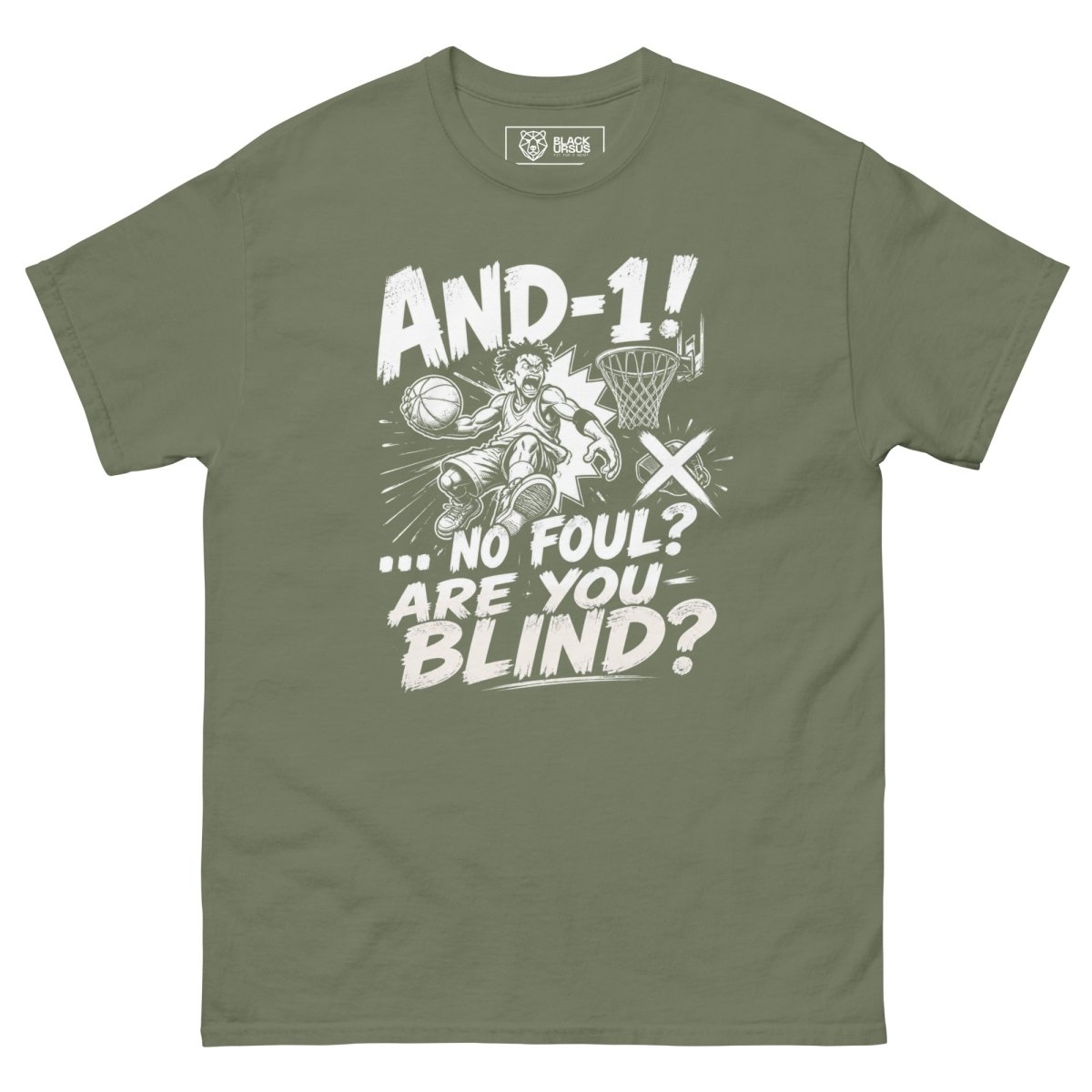 T-Shirt "AND 1" – Basketball Streetwear S–5XL | Black Ursus - Streetwear - size_range | Black Ursus