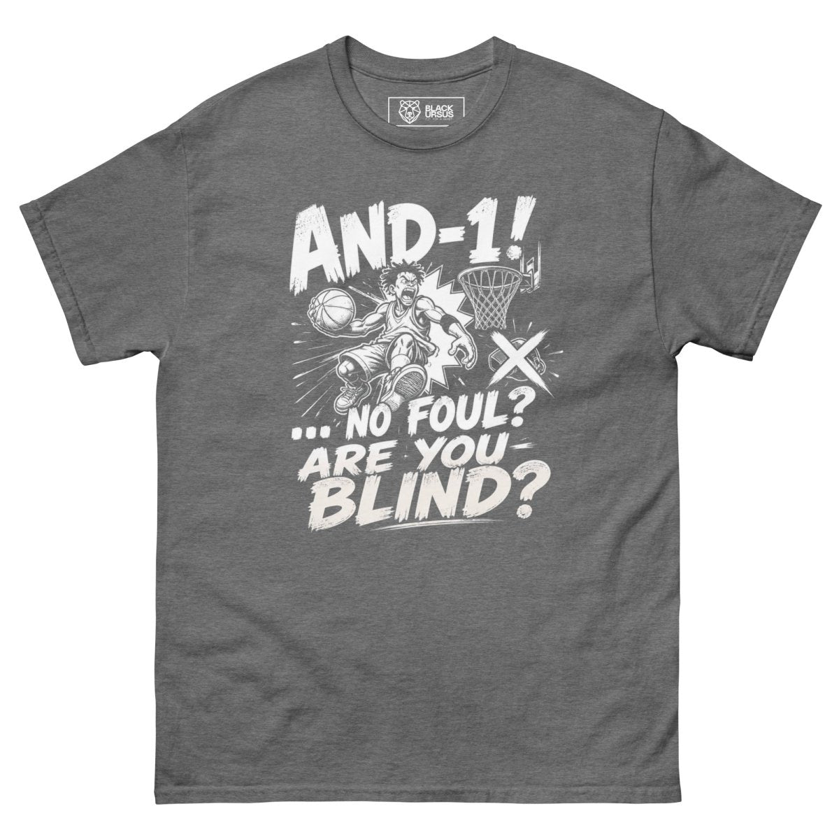 T-Shirt "AND 1" – Basketball Streetwear S–5XL | Black Ursus - Streetwear - size_range | Black Ursus
