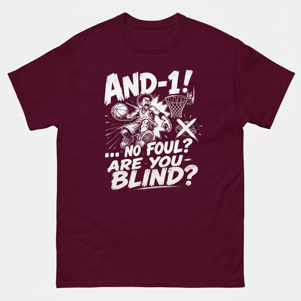 T-Shirt "AND 1" – Basketball Streetwear S–5XL | Black Ursus - Streetwear - size_range | Black Ursus