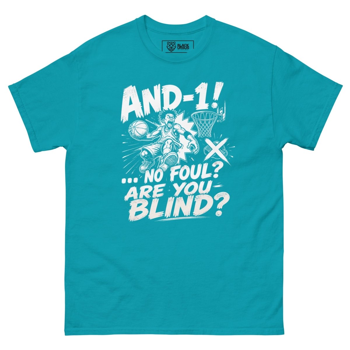 T-Shirt "AND 1" – Basketball Streetwear S–5XL | Black Ursus - Streetwear - size_range | Black Ursus